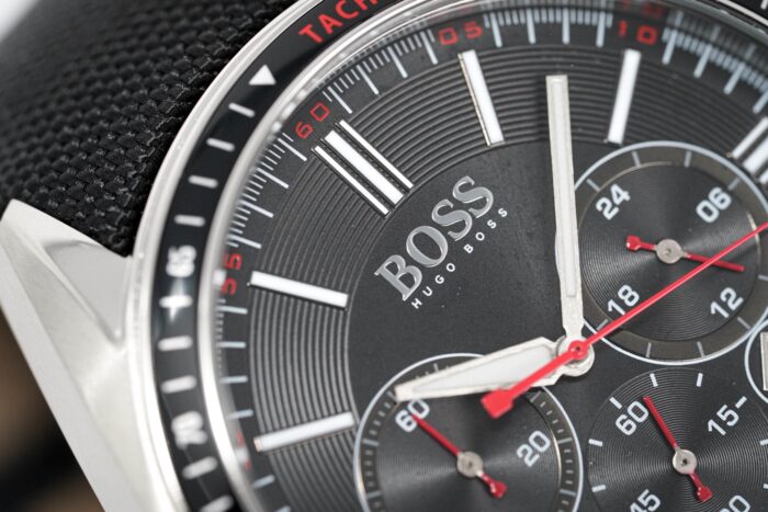 Hugo Boss Men's Watch Chronograph Black Driver Fabric Leather - HB1513087 - Image 7